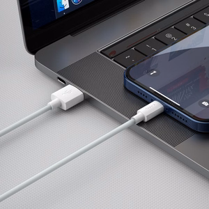 Baseus kabelis Simple Wisdom USB - Lightning 1,5 m 2,4A baltas 2 vnt.