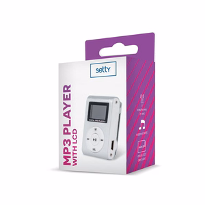 Setty MP3 su LCD ekranu + ausinės sidabrinis