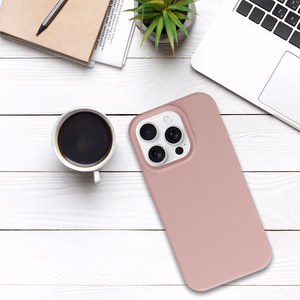 Tel Protect silikoninis dėklas telefonui Iphone 16 Pro pudrinis