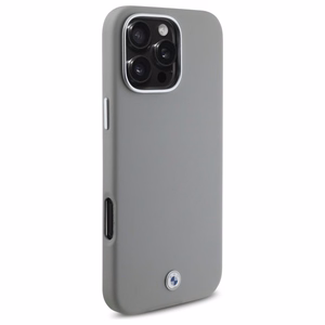 BMW Sign Pilnai Apgaubtas Metalinis Magnetinis dėklas iPhone 16 Pro Max - pilkas