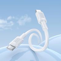 USB kabelis Borofone BX111 60W USB-C to USB-C 1.0m baltas