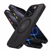 Tech-Protect MagMat Magsafe 3 rinkinys iPhone 16 Pro Max dėklas - matinė juoda