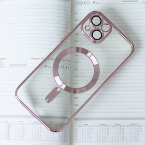 Color Chrome Mag case for Xiaomi Redmi 15C 4G EU / 15C 5G EU (173.16 x 81.06 x 8.2 mm) rose gold