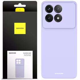 Spacecase Dėklas Silicone Case Poco F6 Pro šviesiai violetinis