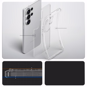 SPIGEN dėklas ULTRA HYBRID skirtas SAMSUNG S26 Ultra crystal clear