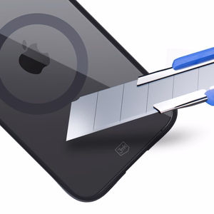3mk satino šarvo magnetinis dėklas telefonui su MagSafe iPhone 12 Pro Max - skaidrus su juodu rėmeliu
