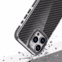 FIBER dėklas telefonui suderinamas su magnetine funkcija IPHONE 17 PRO juoda