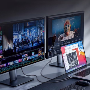 Wozinsky WPS-UY41S USB-C Thunderbolt 4 kabelis 240W 1m 4K - juodas