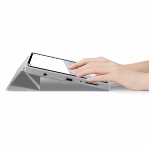 TechProtect SmartCase dėklas Samsung Galaxy Tab A9 / A11 8.7 pilkas
