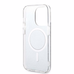 Guess GUBPP14LH4EACSK 4G Print MagSafe dėklo ir įkroviklio rinkinys, skirtas iPhone 14 Pro 6.1", juodas