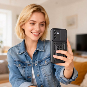 "Tech-Protect CamShield Pro" dėklas, skirtas "Samsung Galaxy A57 5G" - juodas