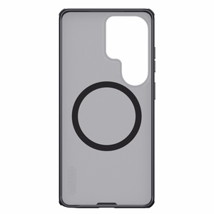 Nillkin Super Frosted Shield Pro magnetinis MagSafe suderinamas dėklas skirta Samsung Galaxy S26 Ultra permatomas juodas