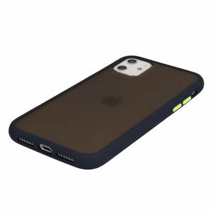 Vennus Color Button Bumper dėklas telefonui Iphone 11 Pro tamsiai mėlynas