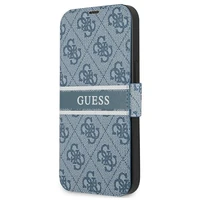 Guess GUBKP13S4GDBL iPhone 13 mini 5.4" mėlynas/mėlynas knygos tipo dėklas 4G Stripe