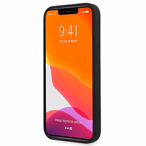 Guess Silikoninis 4G Logotipas Dėklas iPhone 13 - Juodas