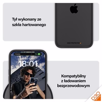 PanzerGlass ClearCase Dėklas telefonui iPhone 15 Pro Max – militārā klasė sertifikuotas, ska idrus ir juodas