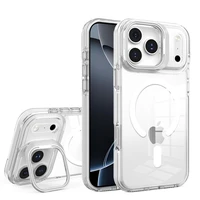 Dėklas LENS MAG COVER suderinamas su MagSafe telefonui IPHONE 14 baltas