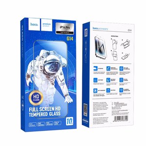 HOCO grūdintas stiklas HD 5D Guardian skydas (rinkinys 10in1) - iPhone 14 Pro juodas (G14)