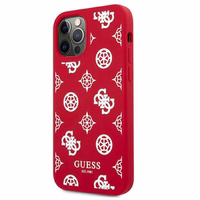Guess GUHCP12LLSPEWRE iPhone 12 Pro Max 6.7" raudonas/raudonas kietas dėklas Peony kolekcija