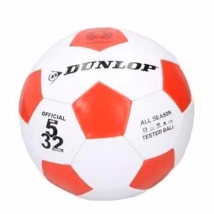Dunlop futbolo kamuolys, 5 dydis, raudonas