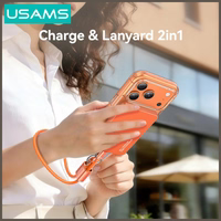 Laidas USAMS U97 60W USB-C į USB-C handstrap 30cm tarnish