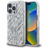 Karl Lagerfeld IML Karl Script raštas Magnetinis dėklas telefonui iPhone 16 Pro Max - baltas