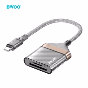 BWOO BZ64 USB-C 2-in-1 SD/TF kortelių skaitytuvas