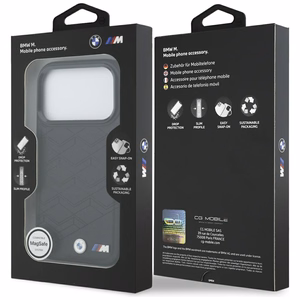 BMW M Shape Logo MagSafe dėklas telefonui iPhone 17 Pro - juodas