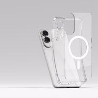 Ringke Fusion magnetinis dėklas telefonui MagSafe Samsung Galaxy S25 Edge - skaidrus