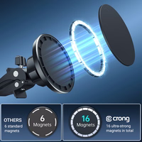 Crong Carclip Magnetic - MagSafe Magnetic Car laikiklis (juodas)