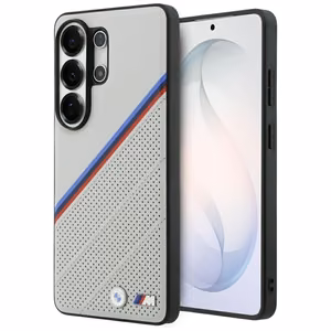 BMW Tricolor Metal Logo MagSafe Case for Samsung Galaxy S26 Ultra - Gray