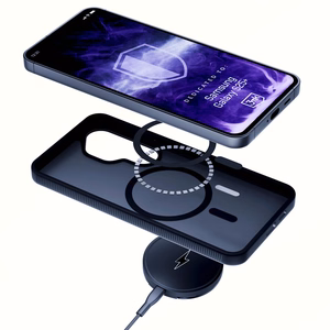 3mk dūminis magnetinis dėklas telefonui Samsung Galaxy S25+ - juodas