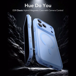 ESR Classic Hybrid MagSafe dėklas, skirtas iPhone 18 Pro / 17 Pro, šviesiai mėlynas