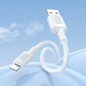 Borofone Kabelis BX111 Feliz - USB į Lightning - 2,4A 1 metras baltas
