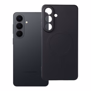 Чехол для Samsung S26 Plus силиконовый Mag Cover совместимый с MagSafe чёрный
