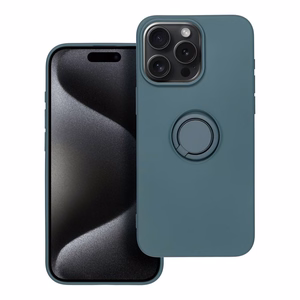 SILIKONINIS ŽIEDAS dėklas telefonui IPHONE 15 Pro Max žalias