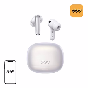 QCY Melobuds N65 belaidės į ausis įdedamos ausinės, baltos