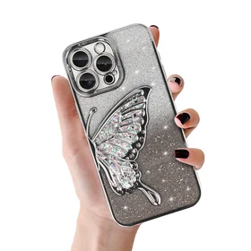 Tel Protect Butterfly vandens atsparus dėklas telefonui iPhone 17 Pro Max - sidabrinis
