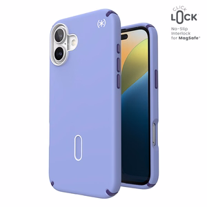 Speck Presidio2 Pro dėklas su MagSafe ir ClickLock, skirtas iPhone 16 Plus, „Future Lavender/Cassis Purple“