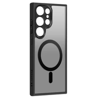 Etteri matinis magnetinis dėklas telefonui Samsung Galaxy S24 Ultra juodas