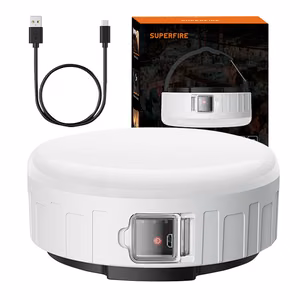 Superfire T25 stovyklavimo šviesa, 400 lm, USB, 3 režimai