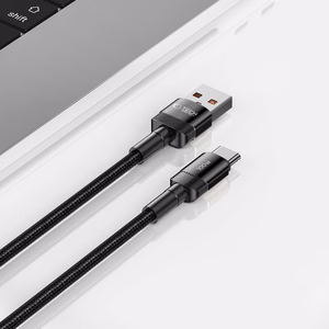 "Tech-Protect UltraBoost Evo" USB-C / USB-A kabelis 100W 5A 1 m - juodas