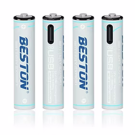 Baterijos AAA įkraunamos su USB-C lizdu, 400mAh, Li-Ion, 4 vnt.