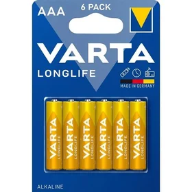 VARTA šarminė baterija R3 (AAA) Longlife, 6 vnt.