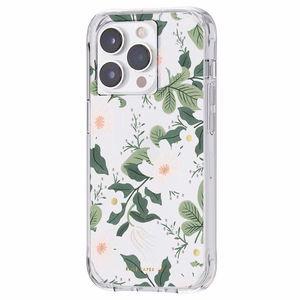 Rifle Paper Clear dėklas, skirtas iPhone 14 Pro, „Willow“ rašto