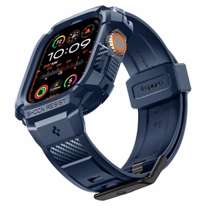 Spigen Rugged Armor Pro dėklas Apple Watch Ultra 1 / 2 (49mm) - jūrinė mėlyna