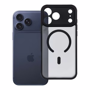 „Full Matte Mag Cover“ dėklas, skirtas „iPhone 17 Pro Max / 18 Pro Max“, suderinamas su „MagSafe“ – juodas