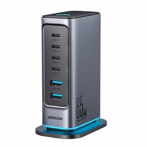 Įkroviklis Joyroom (JR-TCM02) (4xUSB-C; 2xUSB; 65W) juodas