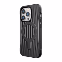 Raptic X-Doria Clutch dėklas iPhone 14 Pro su Magnetine galinė juoda danga