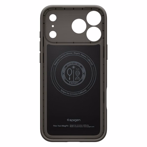 Spigen Thin Fit MagSafe dėklas, skirtas iPhone 17 Pro / 18 Pro, grafito spalvos